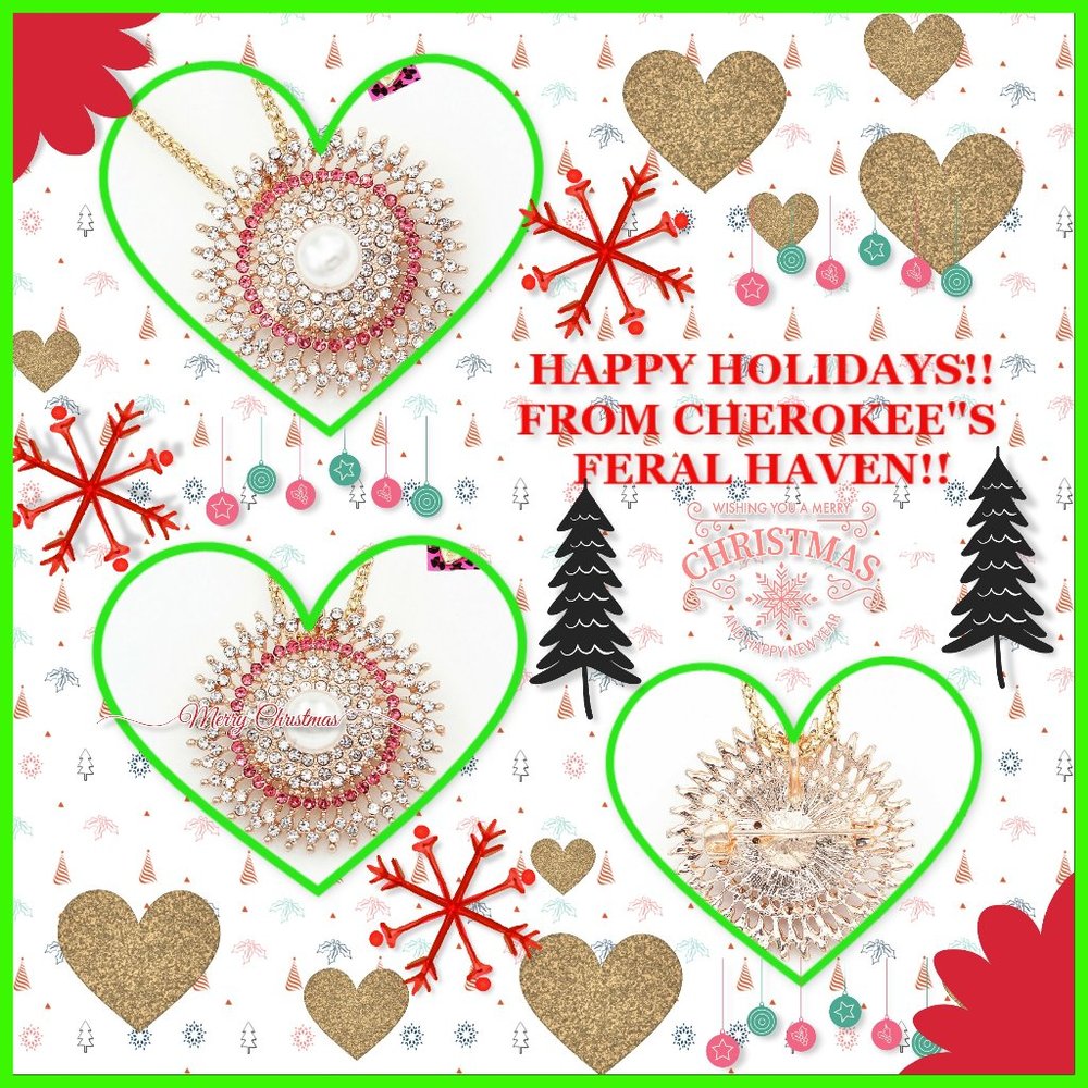 Large!! Betsey Johnson pink/white Necklace/Brooch